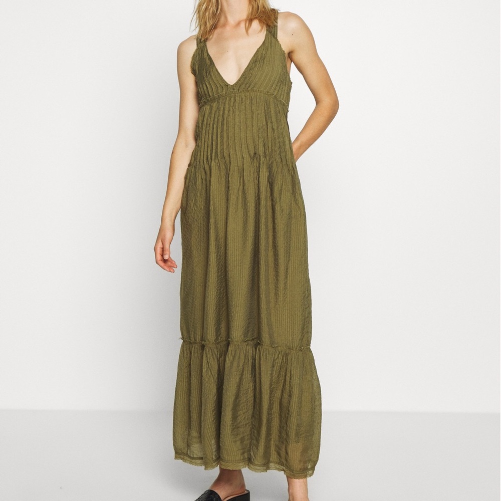 Free People Frankie Pintuck Maxi Dress NWT